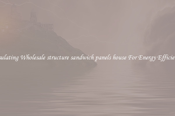Insulating Wholesale structure sandwich panels house For Energy Efficiency
