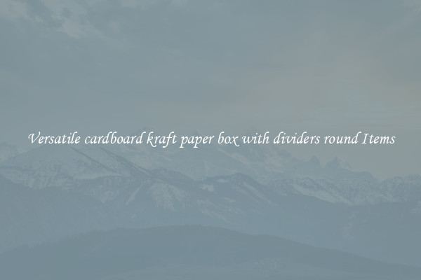 Versatile cardboard kraft paper box with dividers round Items