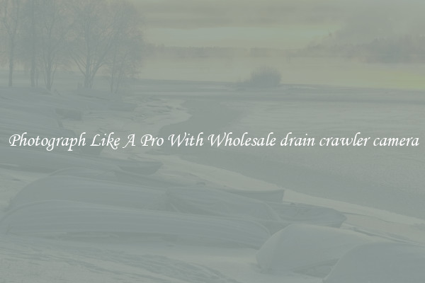Photograph Like A Pro With Wholesale drain crawler camera