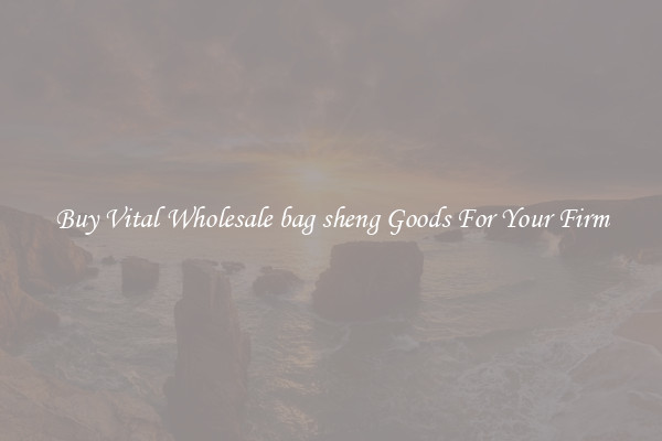Buy Vital Wholesale bag sheng Goods For Your Firm