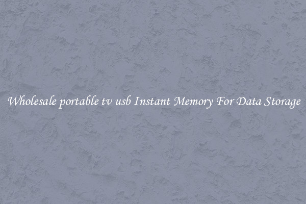 Wholesale portable tv usb Instant Memory For Data Storage
