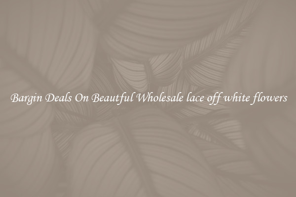 Bargin Deals On Beautful Wholesale lace off white flowers