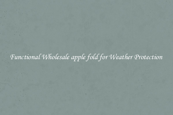 Functional Wholesale apple fold for Weather Protection 