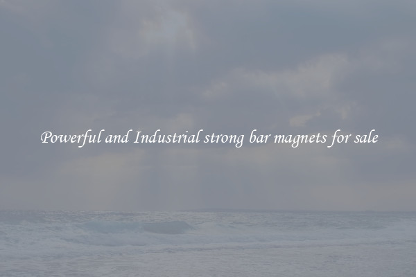 Powerful and Industrial strong bar magnets for sale